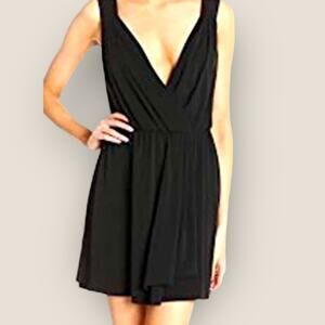 BCBGeneration Black Wrap Mini Dress Women’s Size XXS
